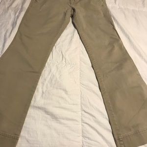 Size 0 American Eagle outfitters khaki jeans pants jeans flare leg